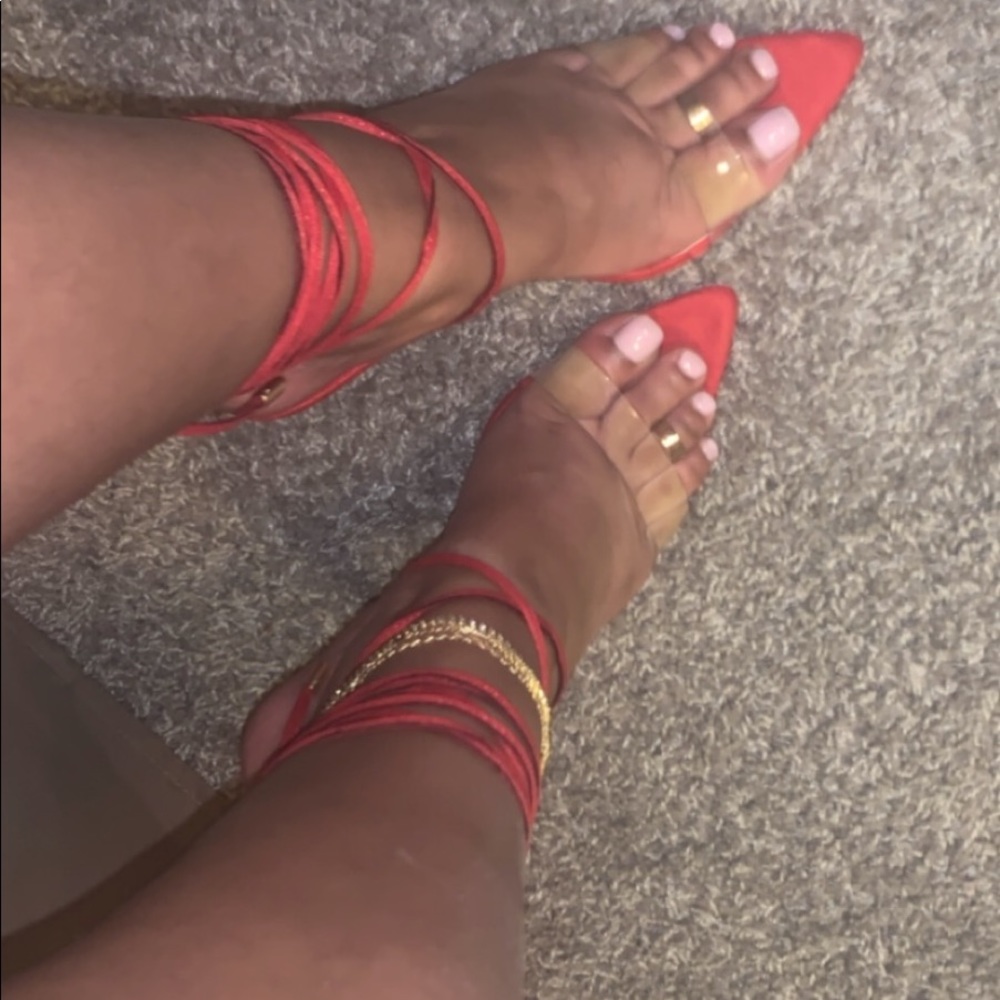 Red Pointed Toe Heels